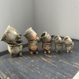 Ceramic cauldron - triple goddess